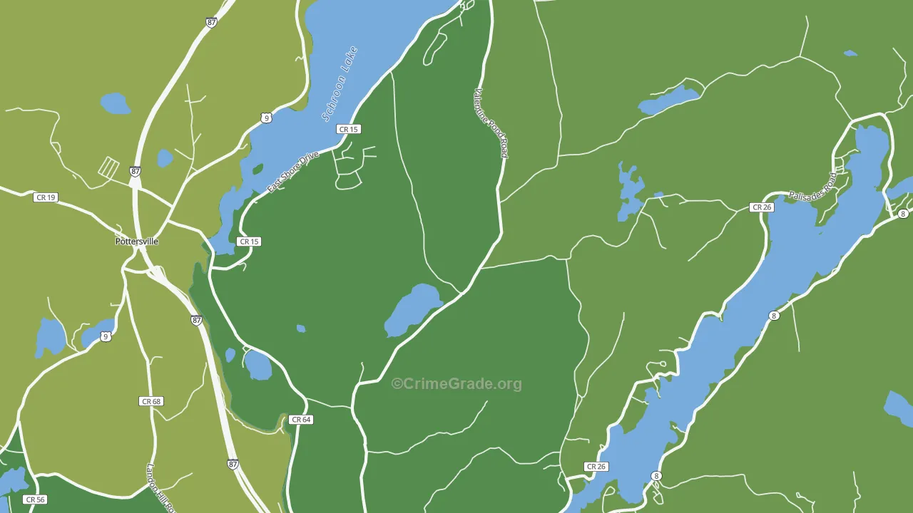 Adirondack, NY Map of Assault Rates