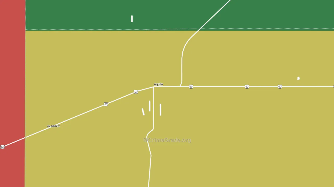 Aguila, AZ Map of Assault Rates