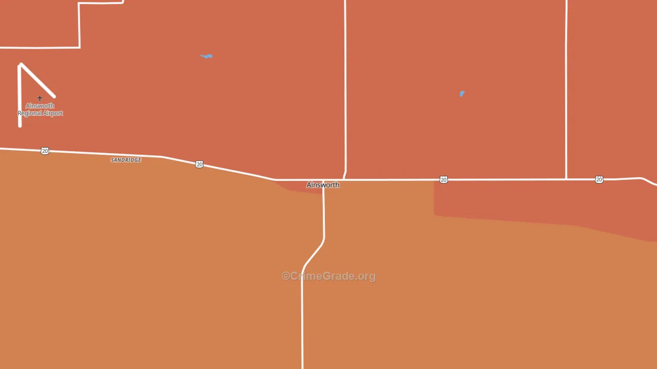 Ainsworth, NE Map of Assault Rates