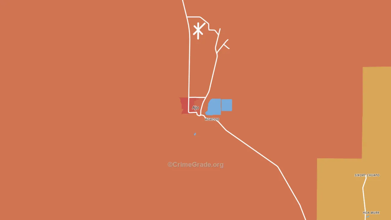 Ajo, AZ Map of Assault Rates