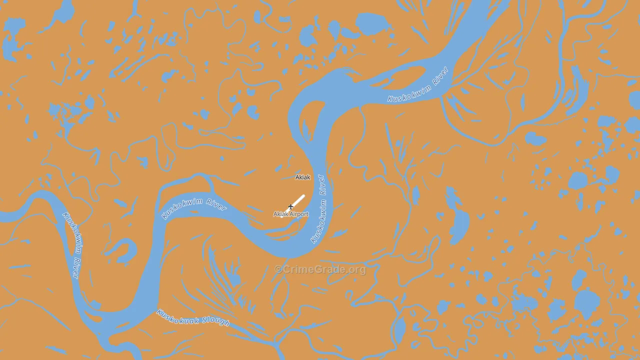 Akiak, AK Map of Assault Rates
