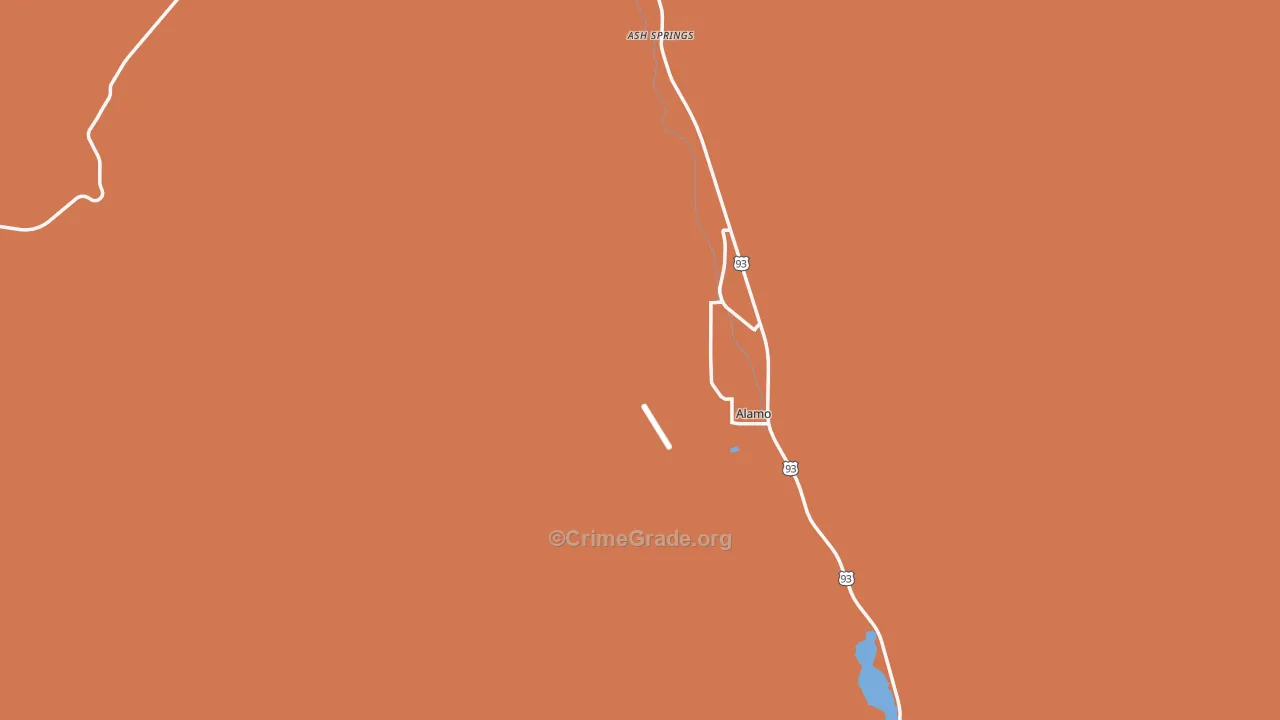 Alamo, NV Map of Assault Rates