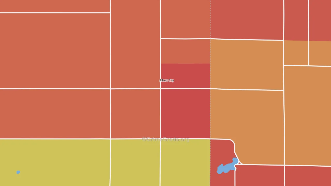 Albert City, IA Map of Assault Rates