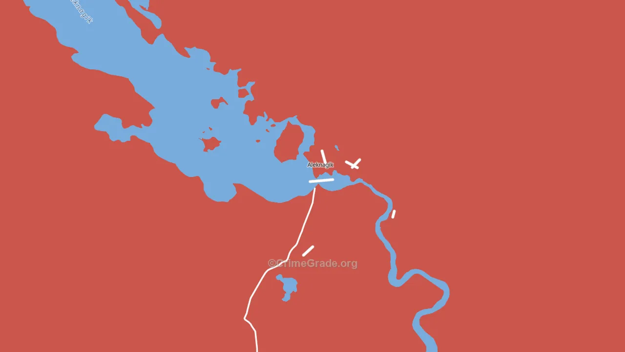 Aleknagik, AK Map of Assault Rates