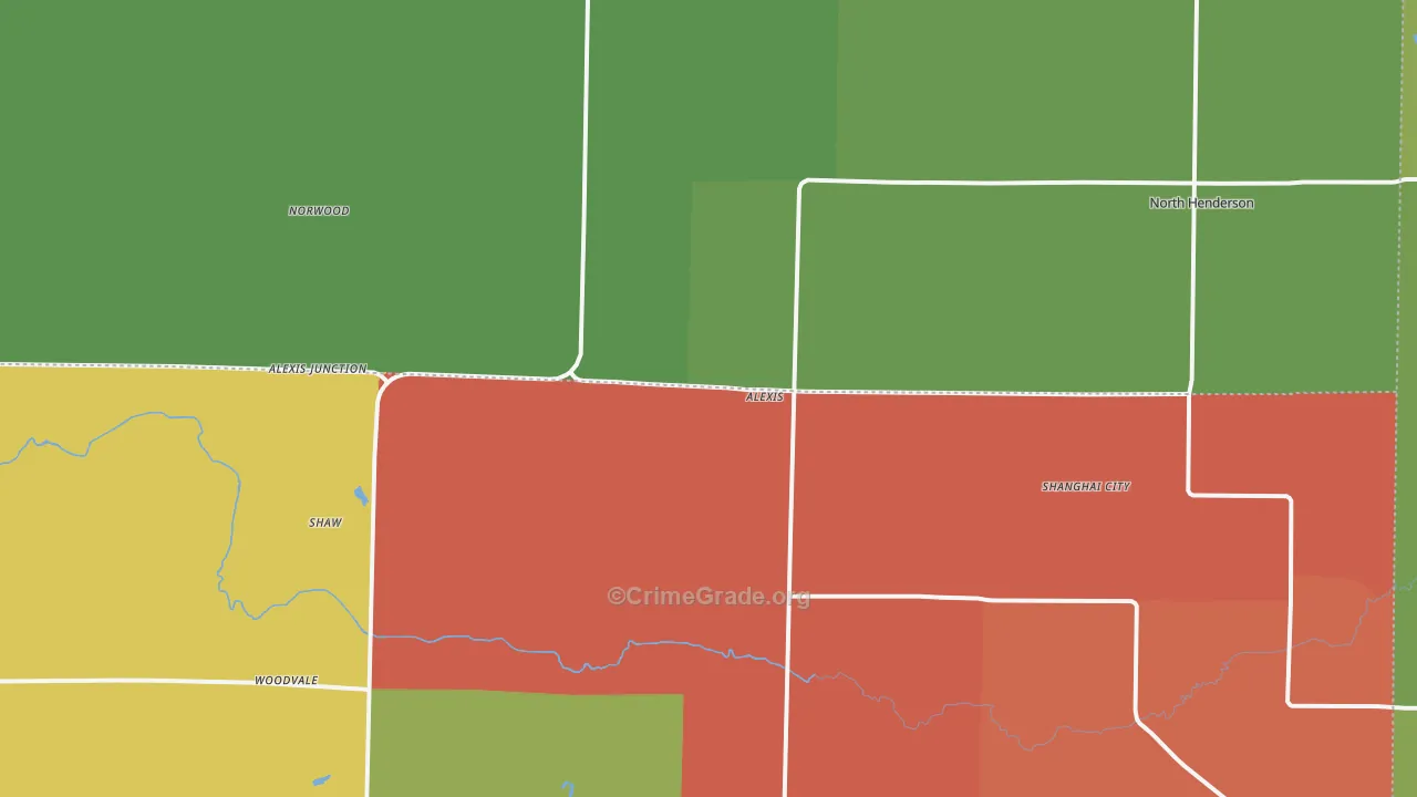 Alexis, IL Map of Assault Rates