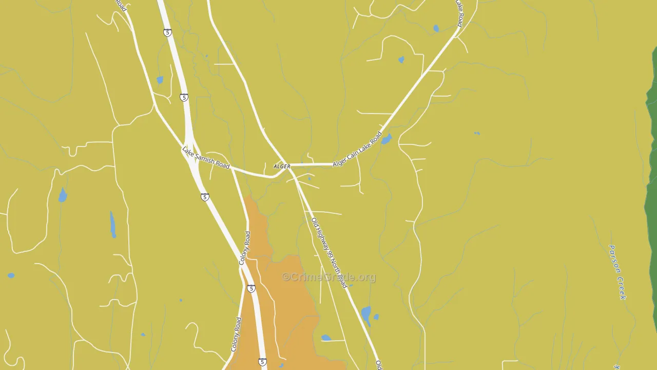Alger, WA Map of Assault Rates