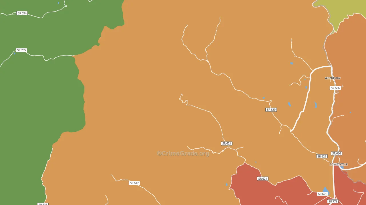 Alhambra, VA Map of Assault Rates