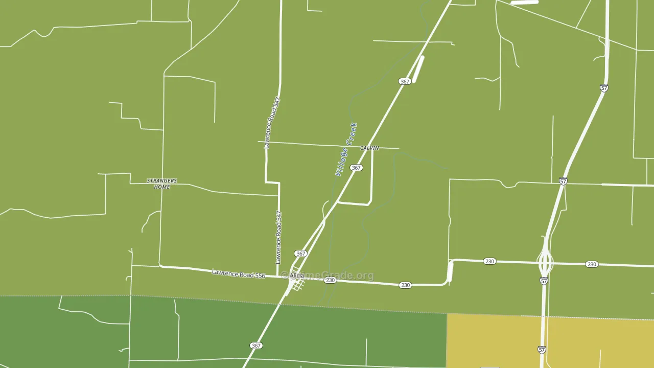 Alicia, AR Map of Assault Rates