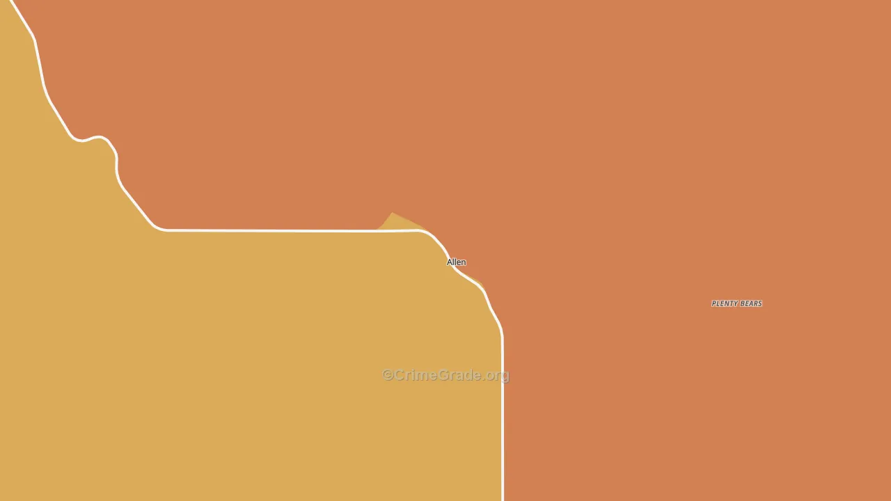Allen, SD Map of Assault Rates