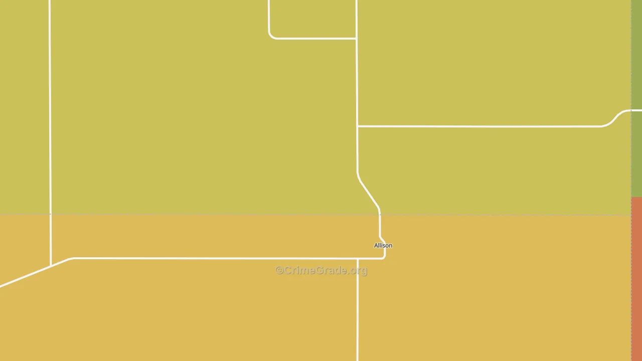 Allison, TX Map of Assault Rates
