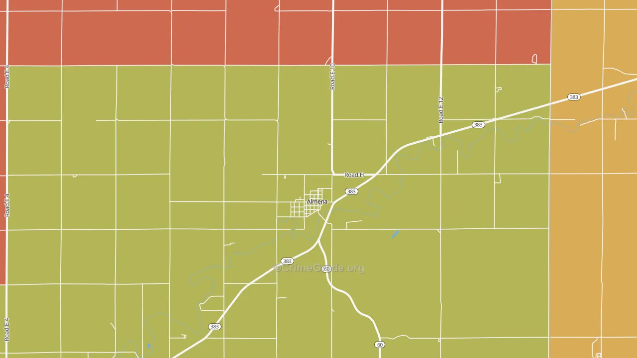 Almena, KS Map of Assault Rates