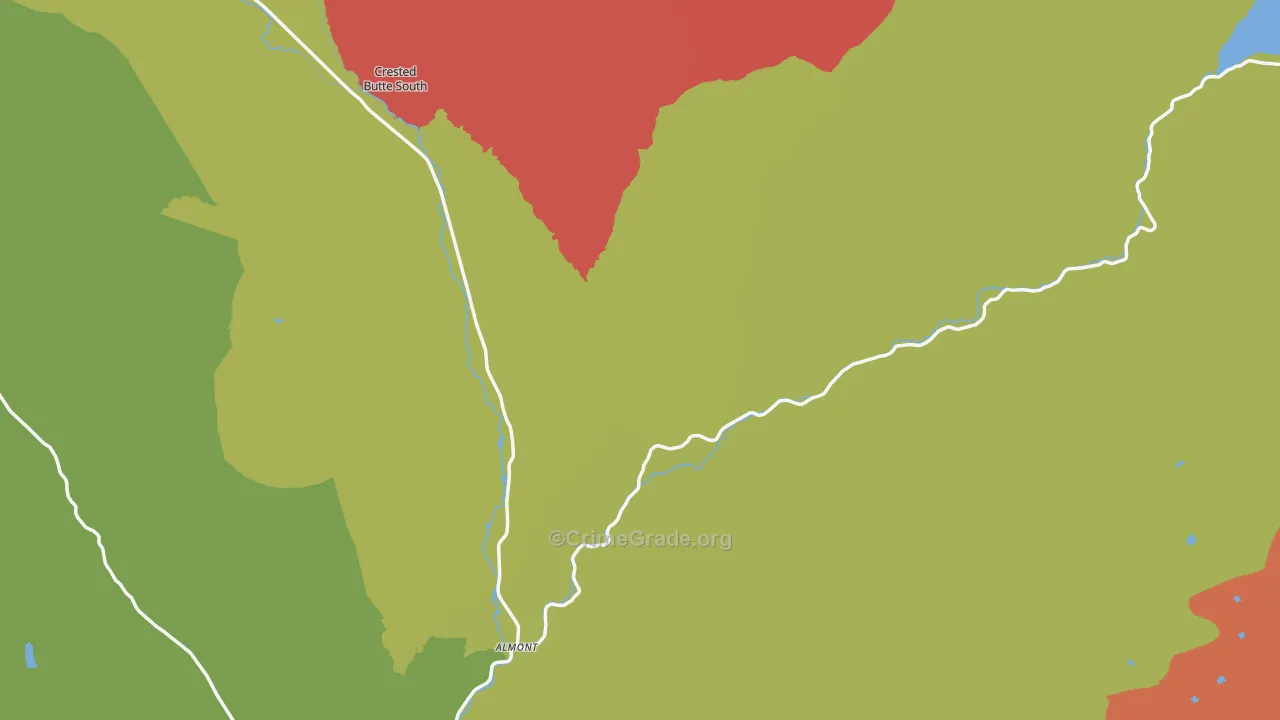 Almont, CO Map of Assault Rates