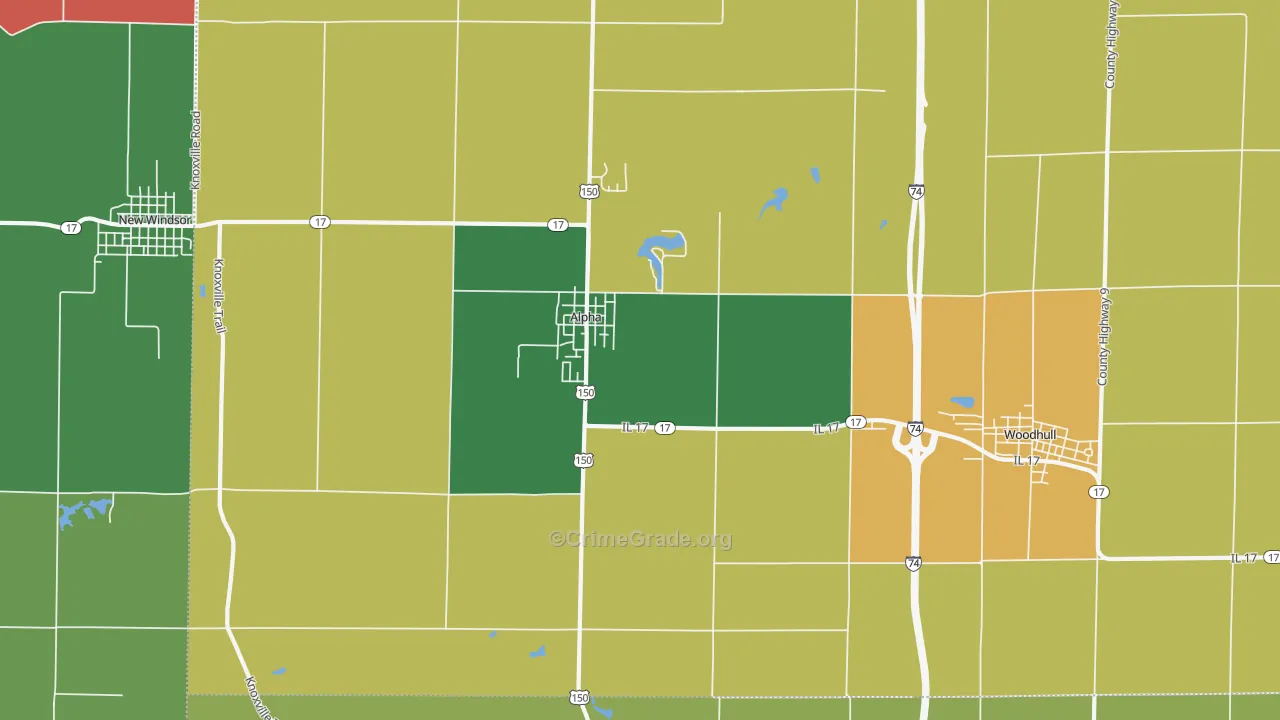 Alpha, IL Map of Assault Rates