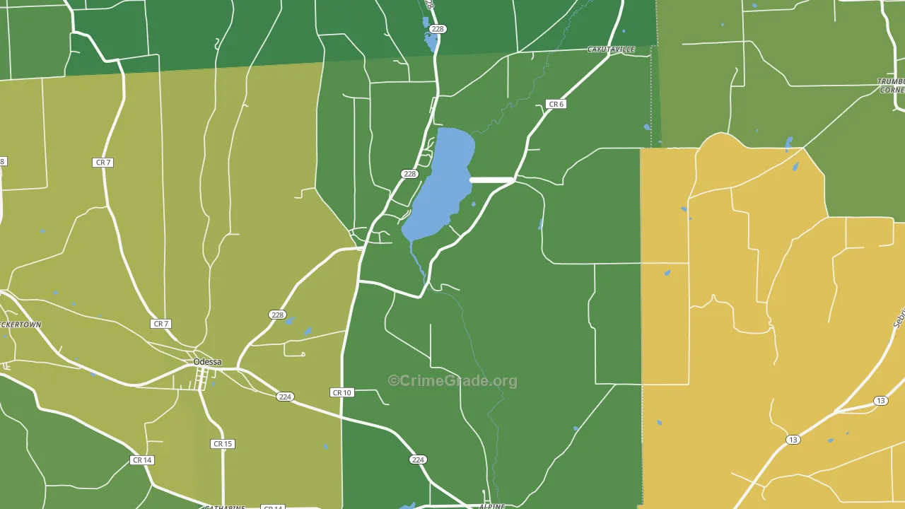 Alpine, NY Map of Assault Rates