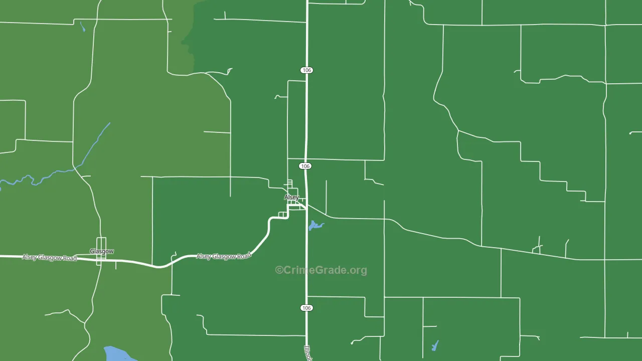Alsey, IL Map of Assault Rates