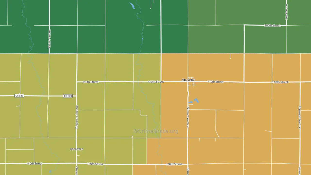 Alta Vista, IA Map of Assault Rates