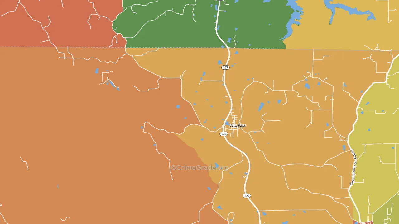 Alto Pass, IL Map of Assault Rates