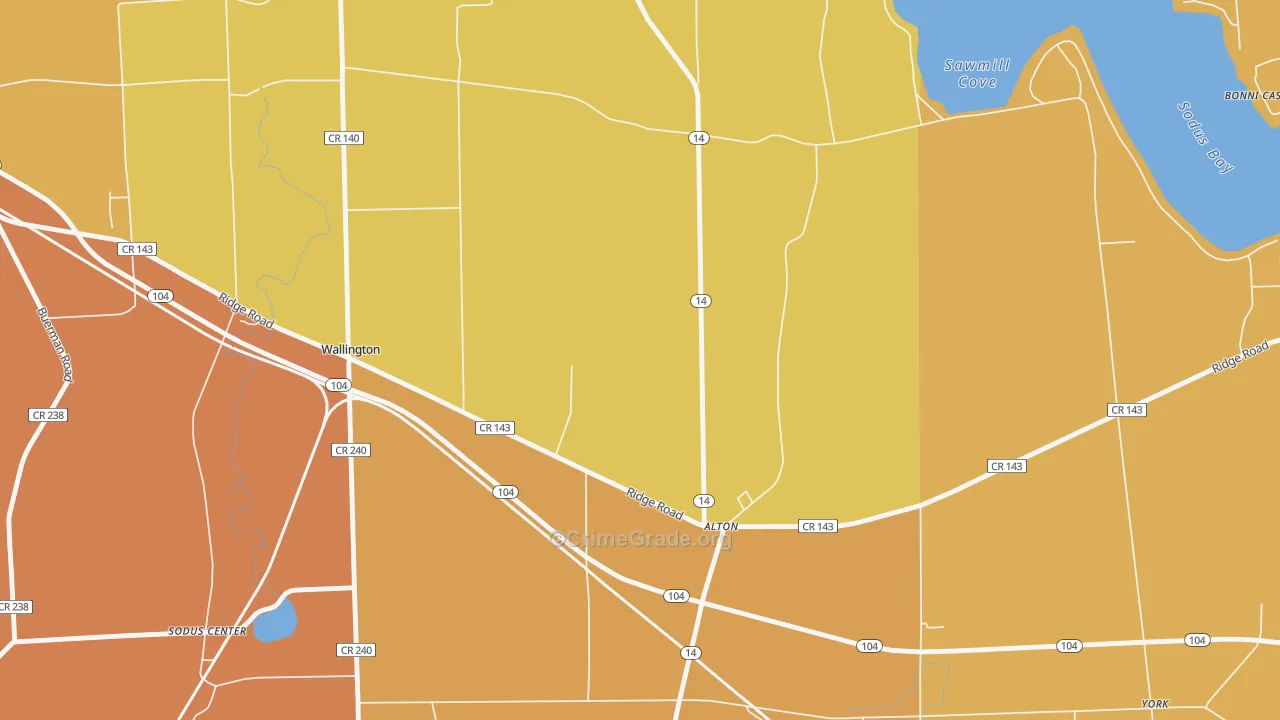 Alton, NY Map of Assault Rates