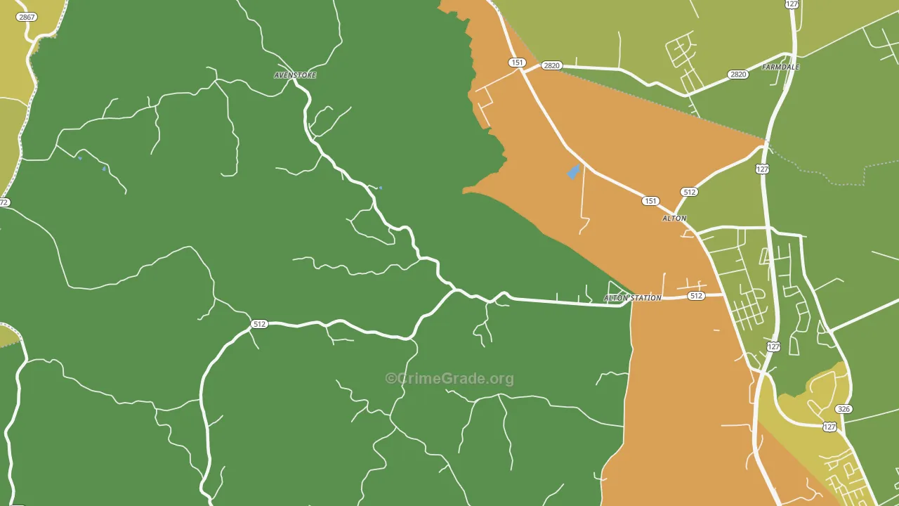 Alton Station, KY Map of Assault Rates