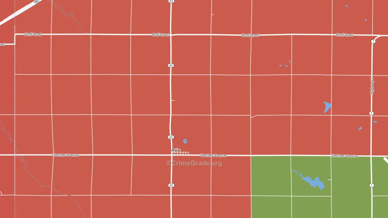 Alvo, NE Map of Assault Rates