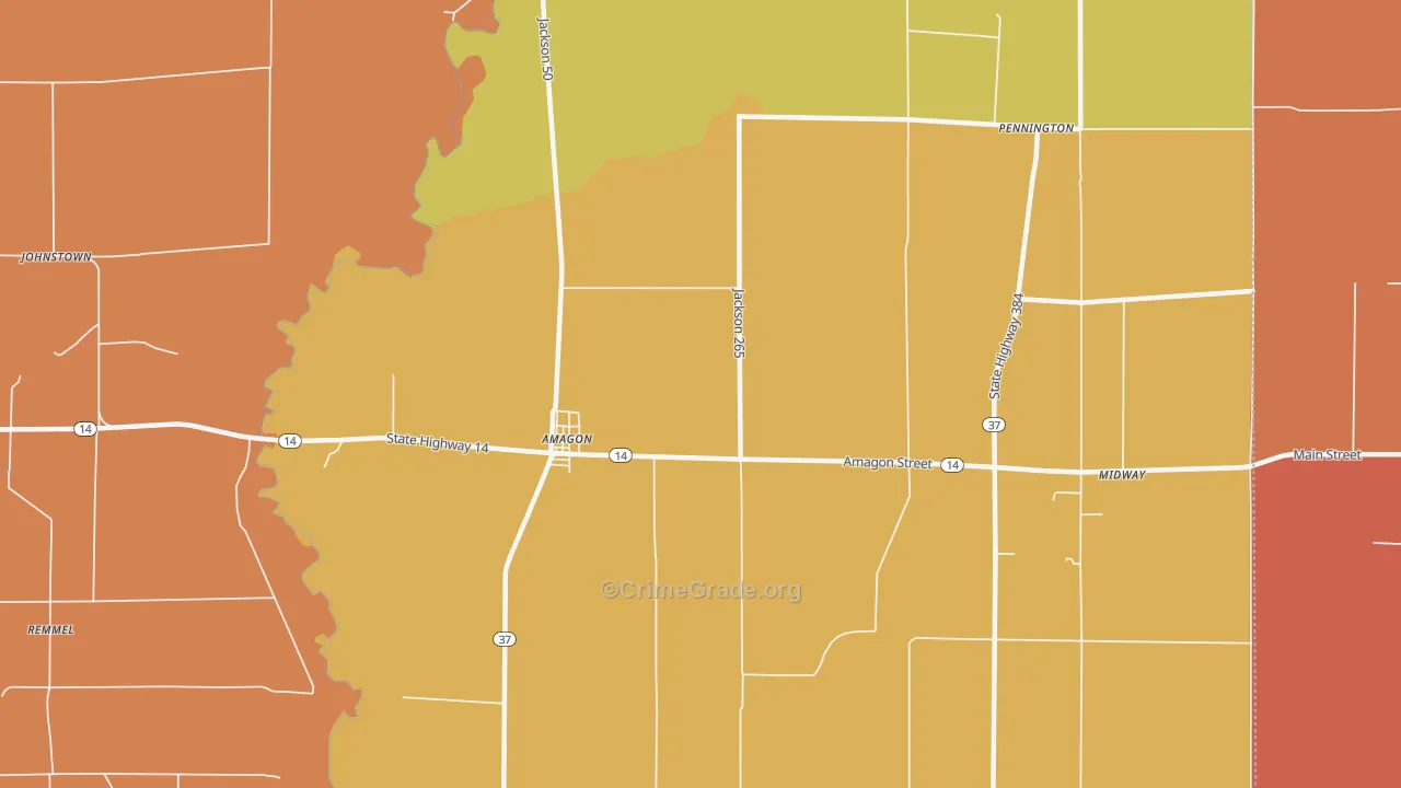 Amagon, AR Map of Assault Rates