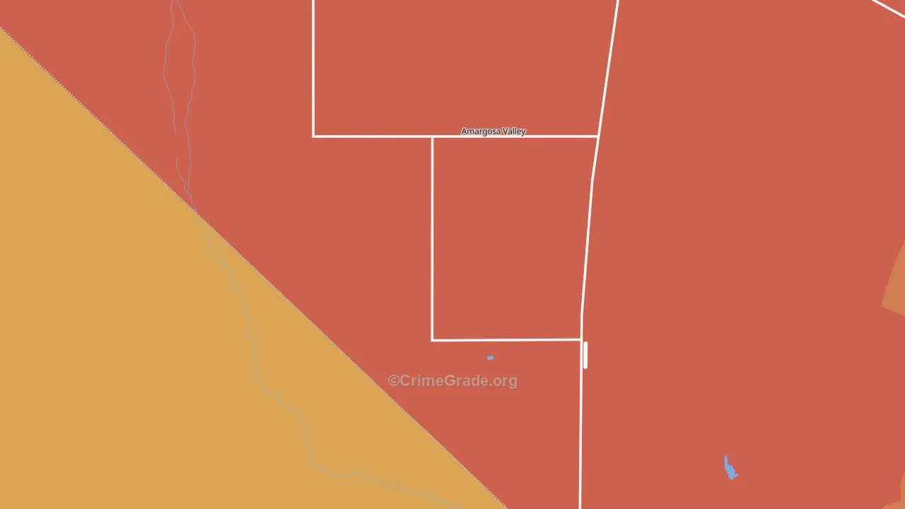 Amargosa Valley, NV Map of Assault Rates
