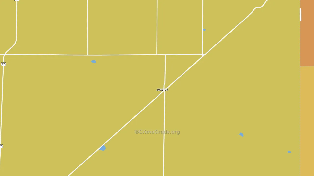 Amherst, CO Map of Assault Rates