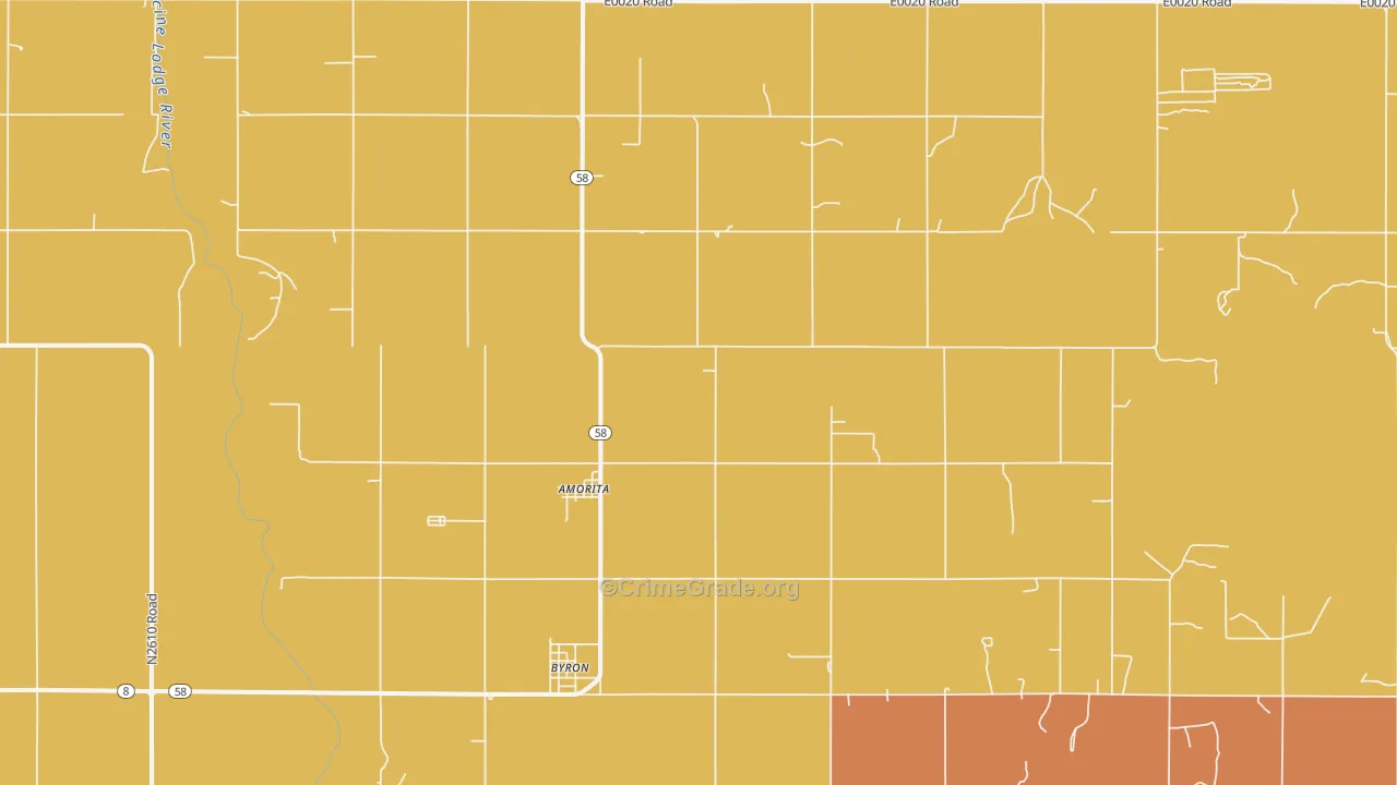 Amorita, OK Map of Assault Rates