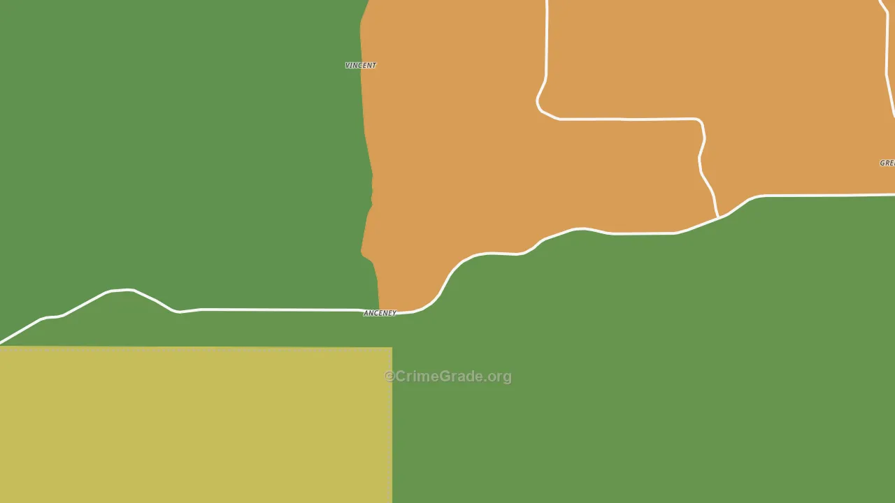 Anceney, MT Map of Assault Rates