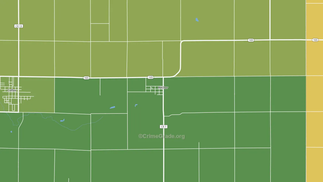 Anchor, IL Map of Assault Rates