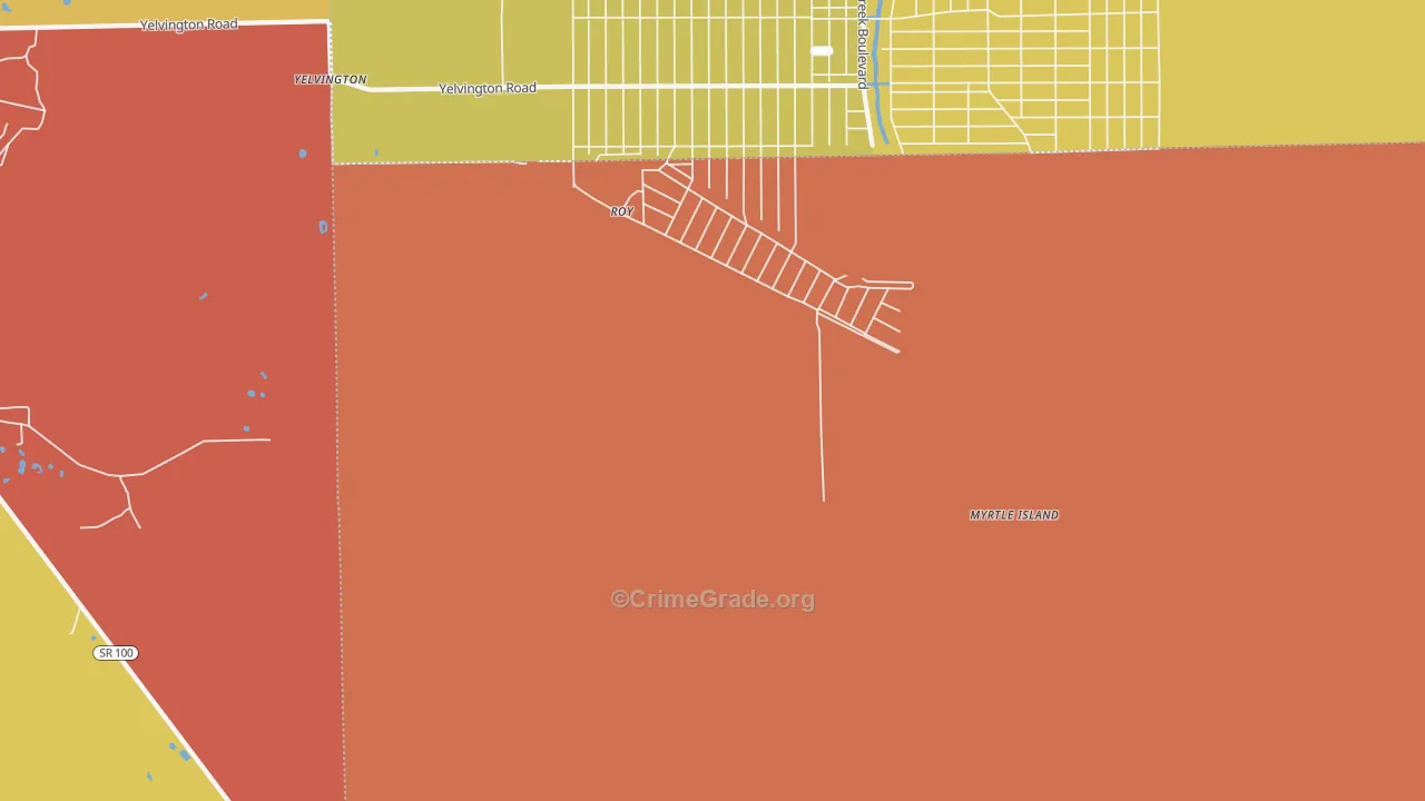 Andalusia, FL Map of Assault Rates