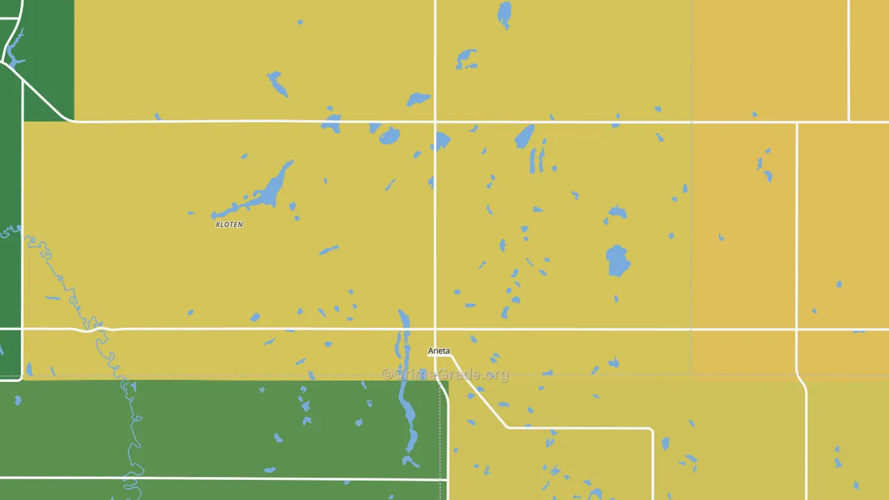 Aneta, ND Map of Assault Rates