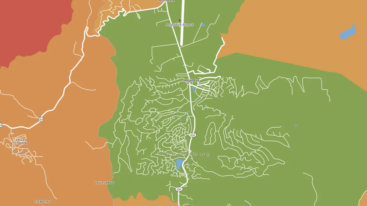 Angel Fire, NM Map of Assault Rates