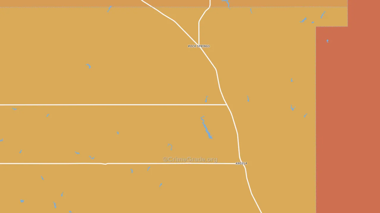 Angela, MT Map of Assault Rates