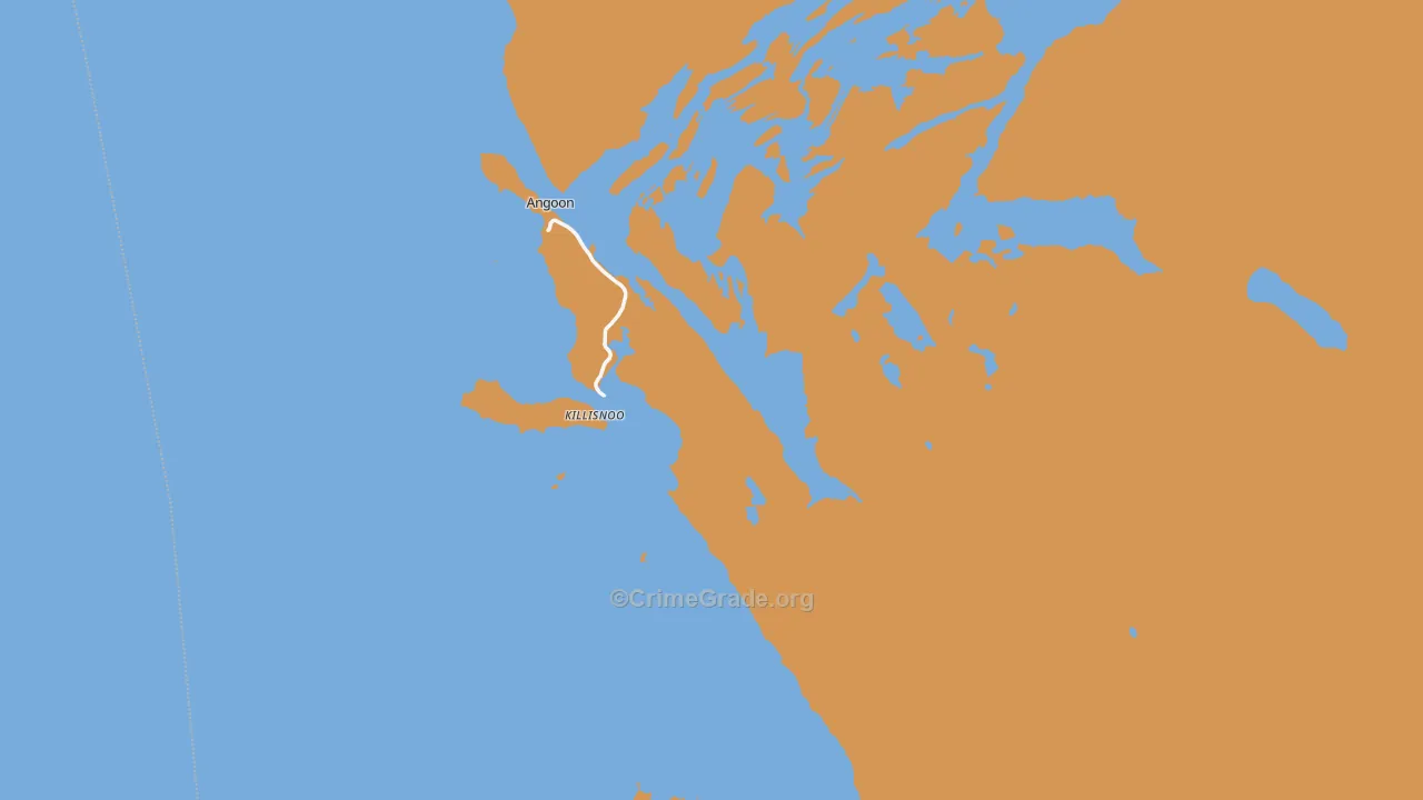 Angoon, AK Map of Assault Rates