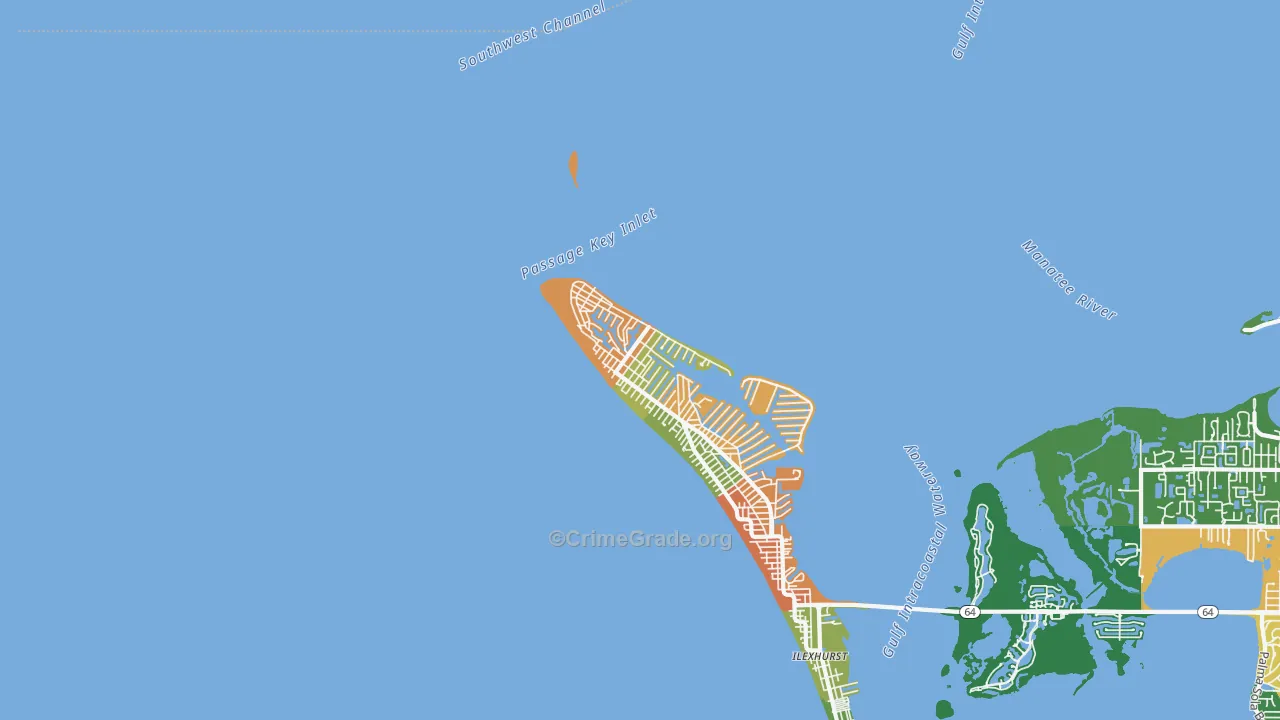 Anna Maria, FL Map of Assault Rates