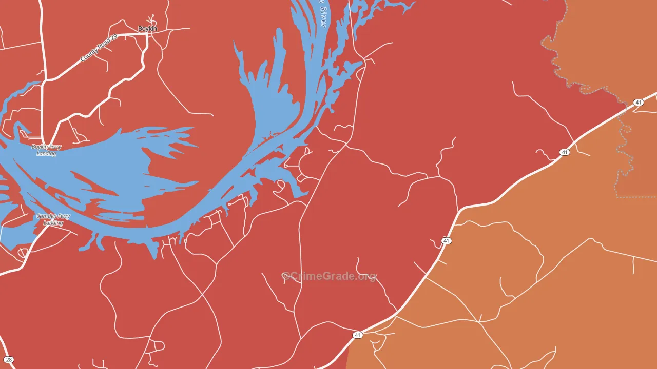 Annemanie, AL Map of Assault Rates