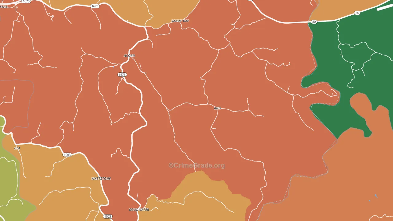 Ano, KY Map of Assault Rates