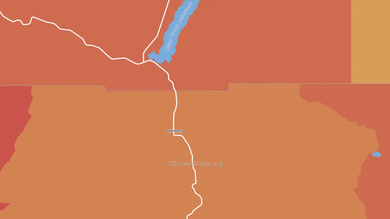 Antimony, UT Map of Assault Rates