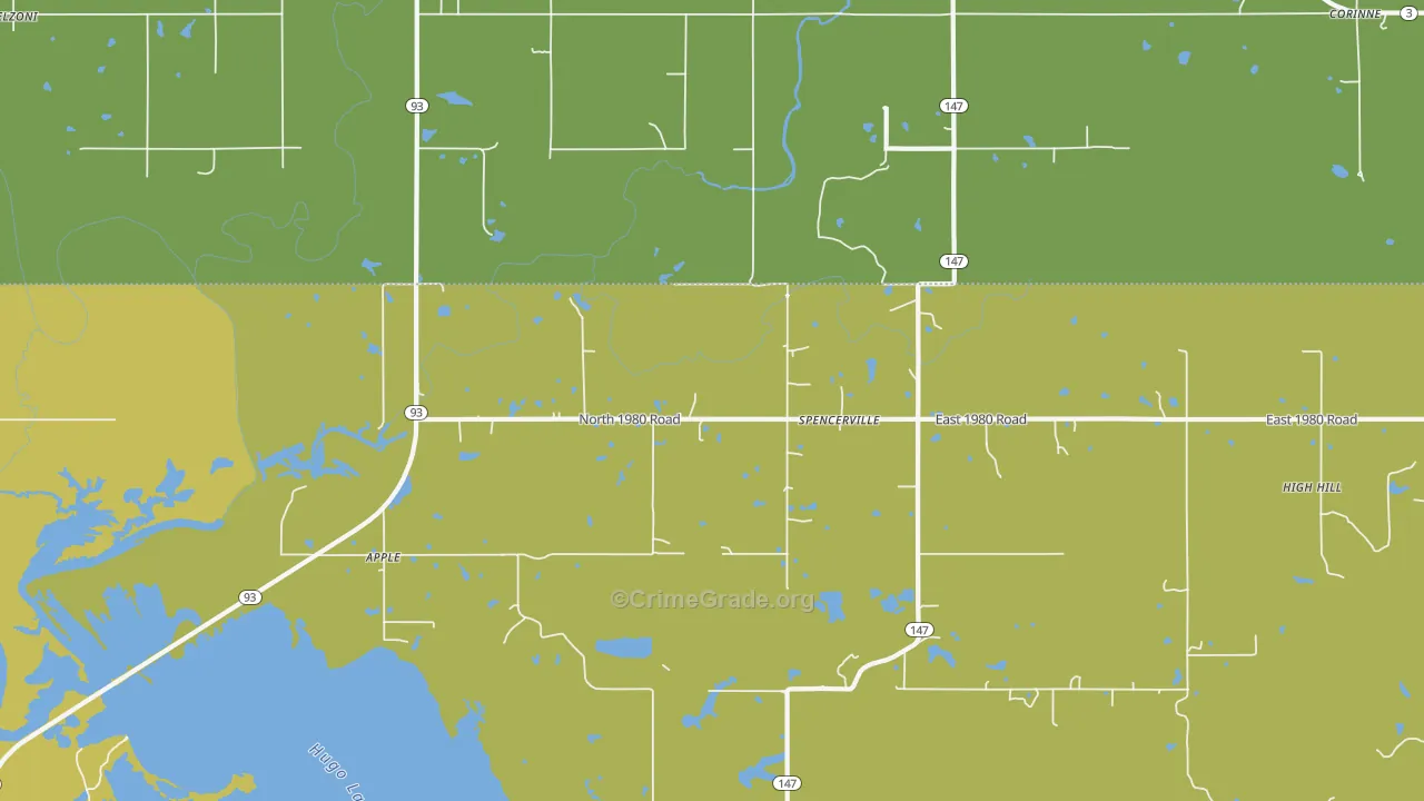 Apple, OK Map of Assault Rates