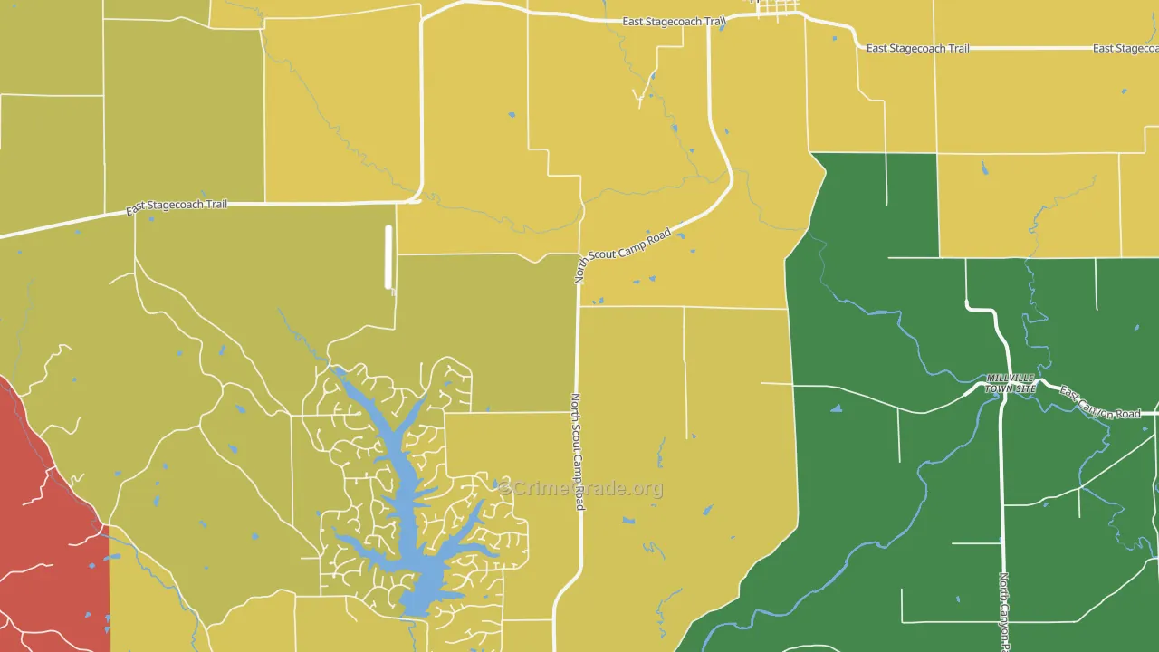 Apple River, IL Map of Assault Rates