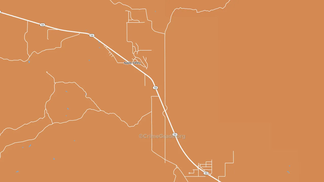Apple Valley, UT Map of Assault Rates
