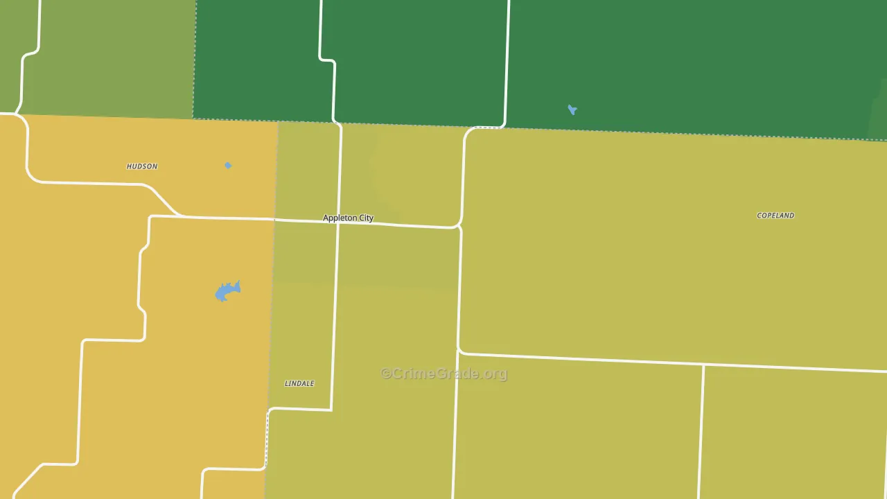 Appleton City, MO Map of Assault Rates