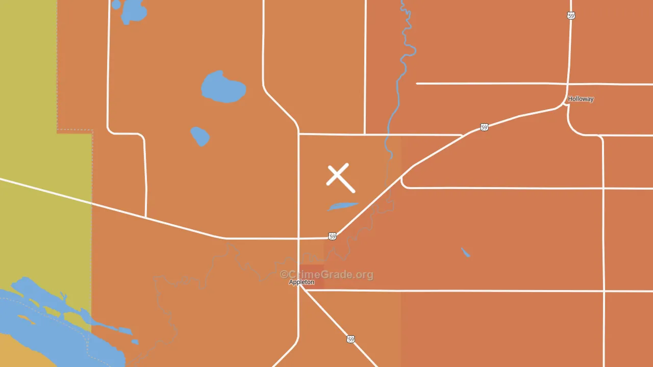 Appleton, MN Map of Assault Rates