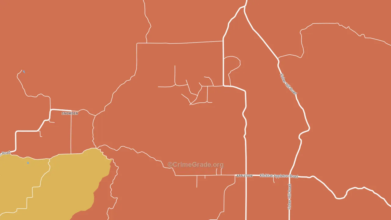 Appleton, WA Map of Assault Rates