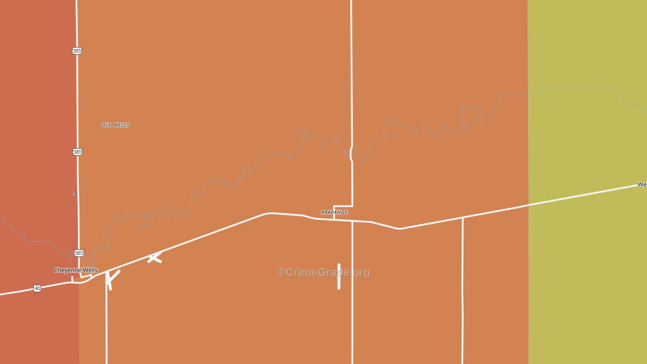 Arapahoe, CO Map of Assault Rates