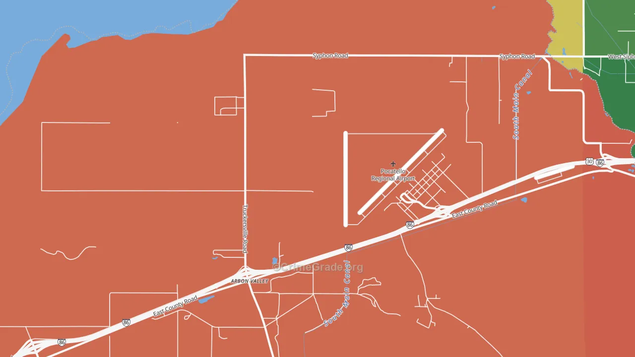 Arbon Valley, ID Map of Assault Rates