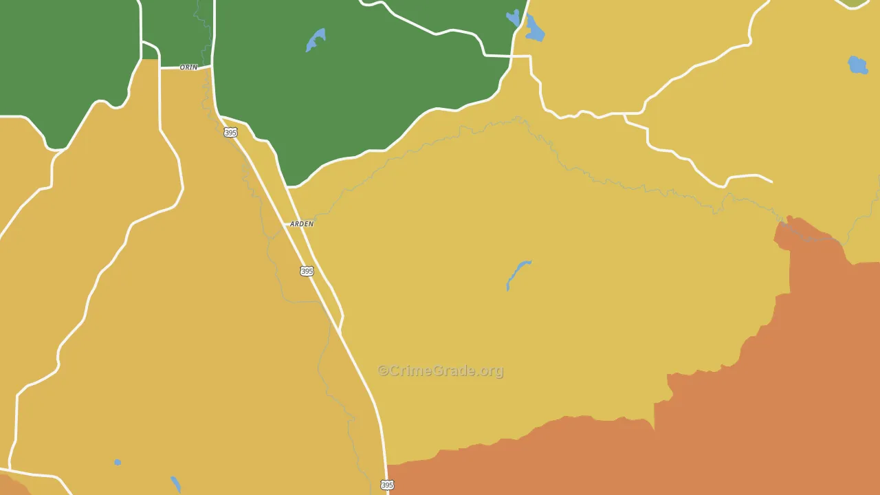 Arden, WA Map of Assault Rates