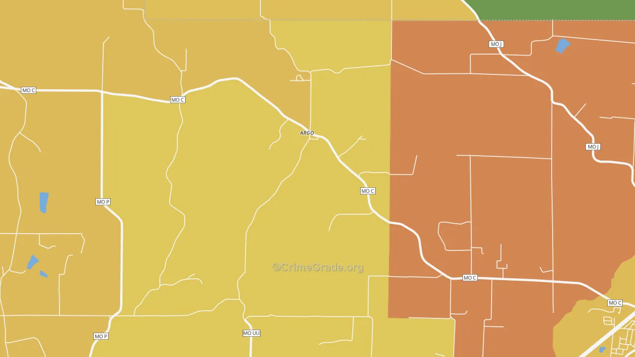 Argo, MO Map of Assault Rates