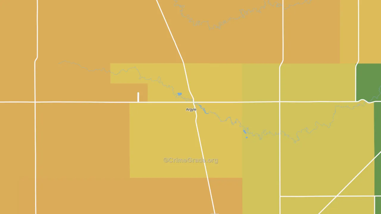 Argyle, MN Map of Assault Rates